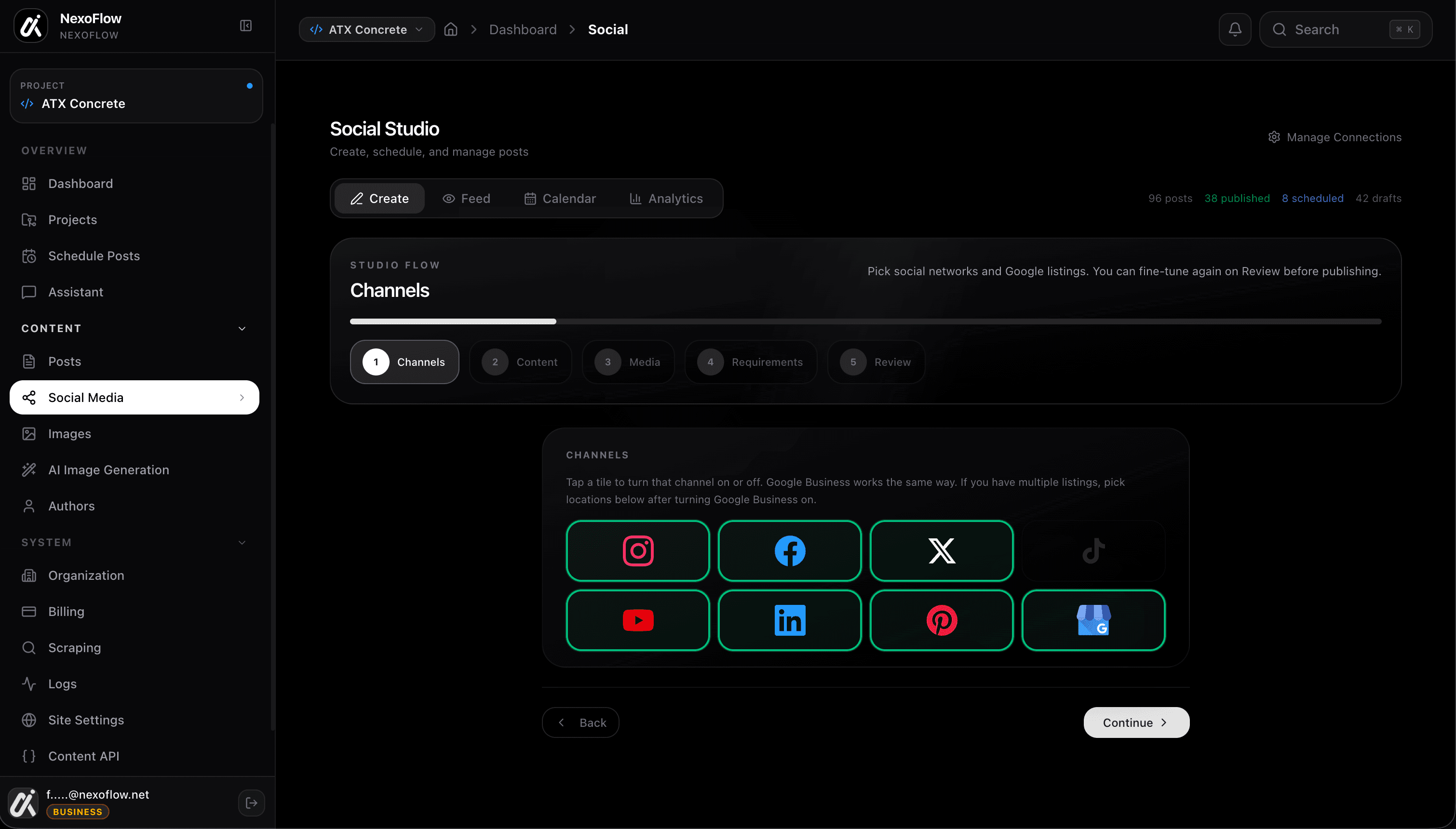 Channels and scheduling overview